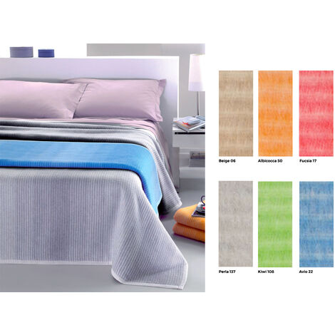 Coperta Jacquard in Misto Lana Modello Magic, misura1 Piazza e MezzacoloreAvio 22
