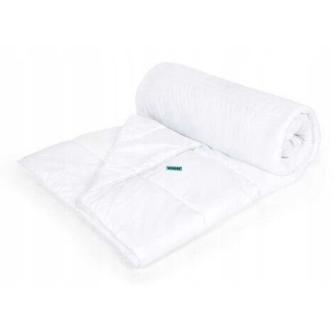 Coperta medica per tutte le stagioni 200x220 cm bianca trapuntata grande