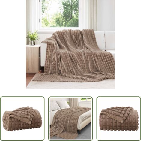 Coperta morbida -  Coperta Cammello 240 x 220 cm Panno