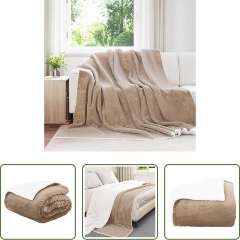 Coperta morbida - Coperta Cammello 240 x 270 cm Panno