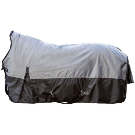 Coperta paddock nuca Providence 1200D imb. 300g: 165 cm, lilla e nero