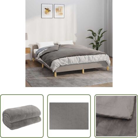 Coperta per dormire -  Coperta Ponderata con Copertura Grigia 138x200 cm 10 kg Tessuto