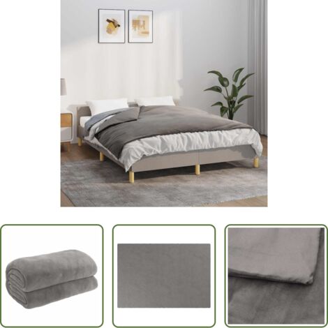Coperta per dormire -  Coperta Ponderata con Copertura Grigia 138x200 cm 6 kg Tessuto