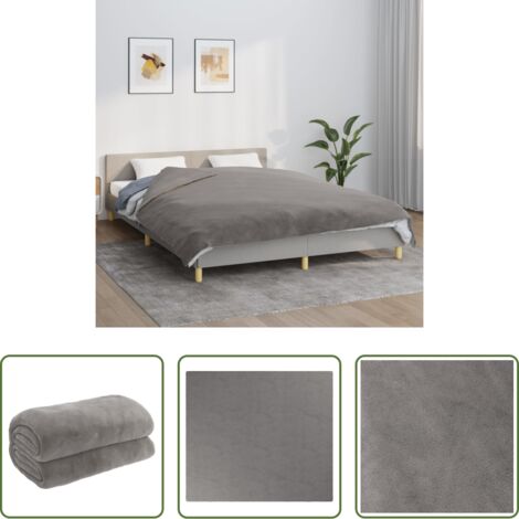Coperta per dormire -  Coperta Ponderata con Copertura Grigia 200x220 cm 9 kg Tessuto