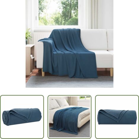 Coperta per letto -  Coperta Blu navy 200 x 150 cm Panno
