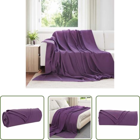 Coperta per letto - Coperta Viola 240 x 220 cm Panno