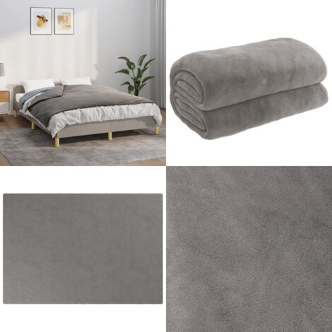 Coperta Ponderata con Copertura Grigia 135x200 cm 10 kg Tessuto - Coperta per dormire - Coperta con copertura