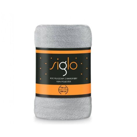 Coperta Siglo 220x200 Grigio Argento Morbida e Soffice