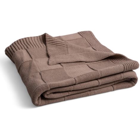 Coperta SQUARE CHECKS in cotone 80x100