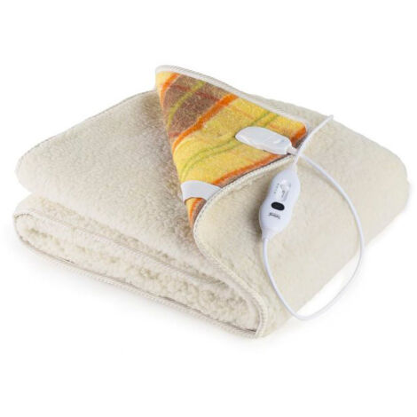 Coperta Termica Elettrica 1 Piazza e Mezzo in Lana 100% Scaldaletto Maxi Scozzese