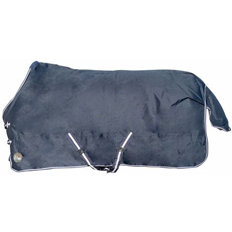 Coperta da paddock impermeabile antivento con interno in pile e tessuto esterno 600 denari modello Economic: 145 cm, blu
