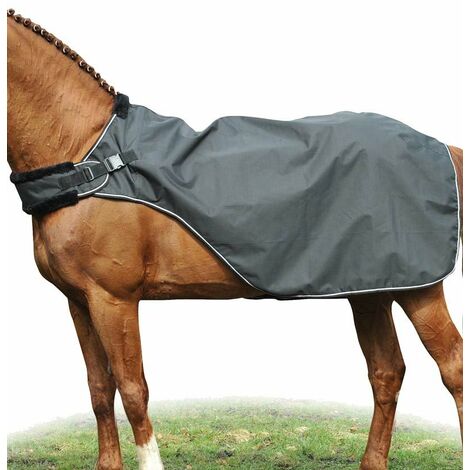 Coperta da paddock impermeabile con fodera di pile modello Carvis: 135 cm, nero