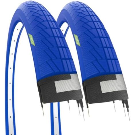 COPERTONE BLU 20 X 1.75 (47-406) + CAMERA PNEUMATICO BICICLETTA GRAZIELLA CITY BIKE STRADALE BIMBO