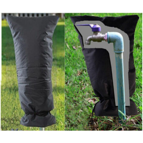 Copertura antigelo per rubinetto, copertura più spessa per rubinetto dell'acqua contro gelo, pioggia e neve, copertura per rubinetto da giardino e cortile, copertura per rubinetto esterno, nera (20513