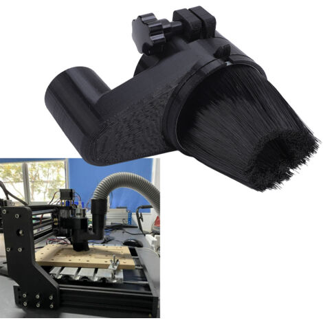 Copertura antipolvere per router CNC da 65 mm, protezione antipolvere CNC con setole rimovibili, attacco magnetico, per macchina per incisione con motore mandrino da 1,5 kW