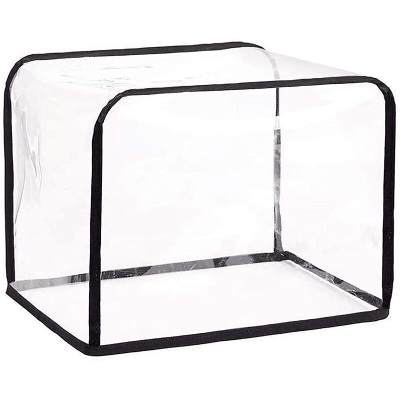 Image of Copertura antipolvere per tostapane, copertura per elettrodomestici da cucina, copertura trasparente per tostapane, copertura antipolvere pieghevole