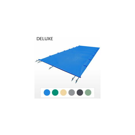 Copertura barre 4 stagioni DELUXE 580gmq per piscina rettangolare 8x4m