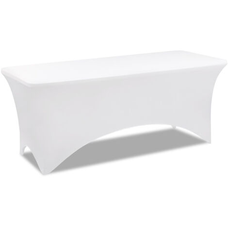 Copertura bianca per tavolo pieghevole da 180 cm