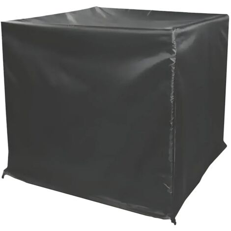 Copertura Condizionatore 95x46x89 cm Poliestere Nero Impermeabile