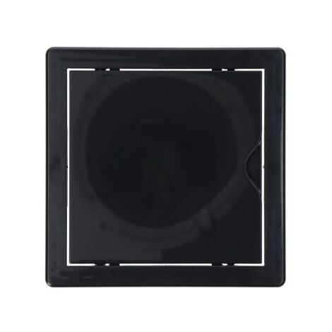 Copertura di registro quadrata incassata in grigio antracite realizzata in ABS con meccanismo di apertura push-pull adatta per c
