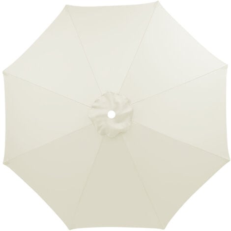FREOSEN Copertura di ricambio da 3 m per ombrellone 8 Whale Impermeabile, Anti-UV, Tessuto di ricambio, Lavabile, Traspirante, Crema