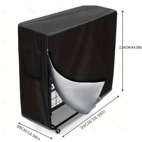 Copertura di stoccaggio regolabile, antipolvere e impermeabile per letto pieghevole, protezione multifunzionale per letto pieghevole Lunghezza 99 Larghezza 38 Altezza