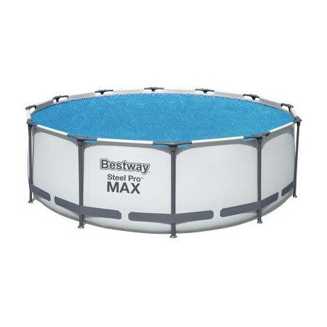 Copertura Galleggiante Solare per Piscine Steel Pro Frame Ø366cm Bestway 58242