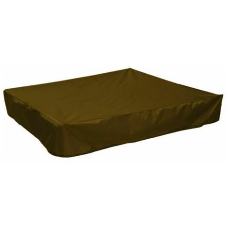 Copertura impermeabile per giardino - Ombrellone quadrato - Copertura anti-sabbia (marrone) 120  120  20 cm