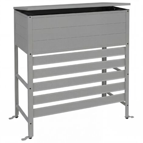ATOLE Copri Per Climatizzatore E Pompa Di Calore In Alluminio Termolaccato Misura 1 A 80 X L 100 X P 54 Cm Grigio Antracite 90281162