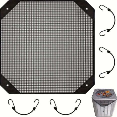 Copertura in rete impermeabile per condizionatore d'aria esterno, ideale per patii, unità montate a parete e uso in giardino design resistente alle intemperie (71x71 cm)
