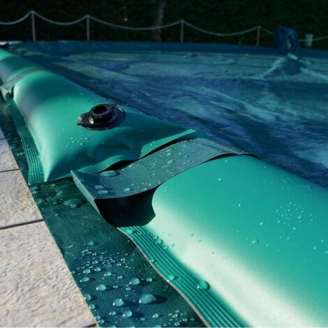 Copertura invernale con salsicciotti per piscine 11 x 5 m