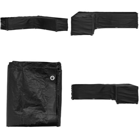 Copertura Mobili da Giardino a L 20 Occhielli 300x300x70 cm - Protezione per mobili da esterno - Telo protettivo per rattan