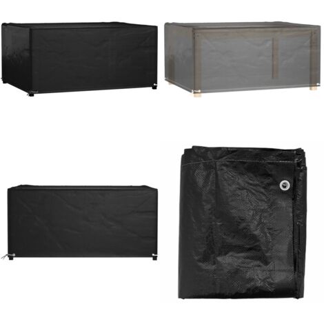 Copertura Mobili Giardino 8 Occhielli 160x120x75cm Rettangolare - Protezione per mobili da esterno - Telo per patio