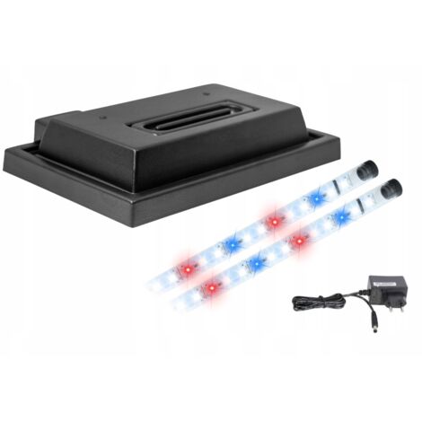 Copertura per acquario 40x25 nera + illuminazione LED Spectrum BBNBBC