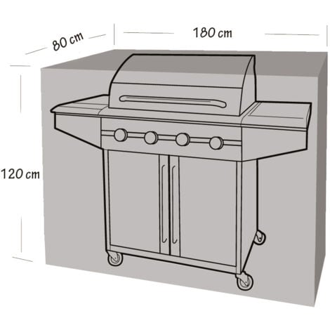 Copertura per barbecue e plancha WERKA PRO180 x 80 x 120 cm