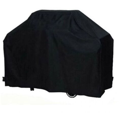 Copertura per barbecue nera 170x61x117cm, copertura per griglia antivento/anti-UV/impermeabile/anti-umidità/anti-polvere