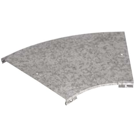 Copertura per curva piana a 45 gradi 400x15mm in acciaio Sati 1050007