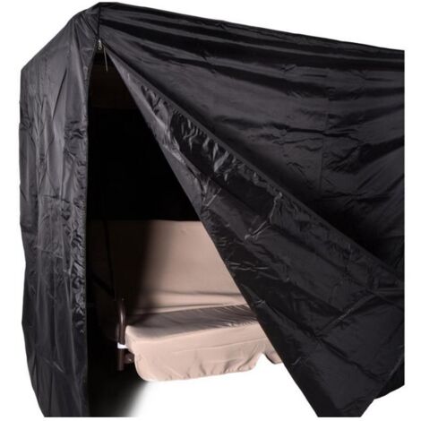 Copertura per dondolo 203x145x183cm nero