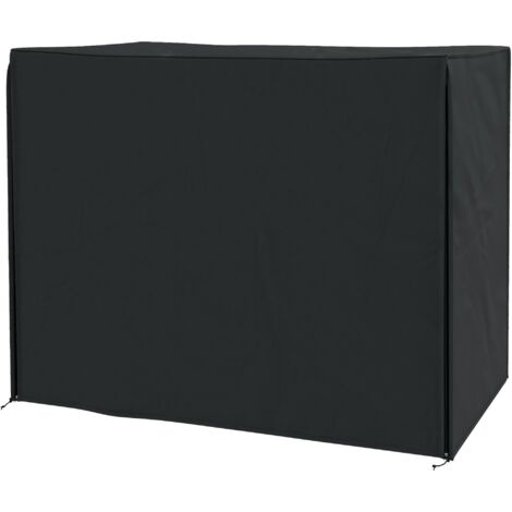 Copertura per Dondolo da Giardino 3 Posti Impermeabile e Anti UV 220x125x172 cm Nero