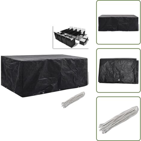 Copertura per esterni - vidaXL Copertura per Mobili da Giardino con 8 Occhielli 229x113x73 cm - Protezione da pioggia