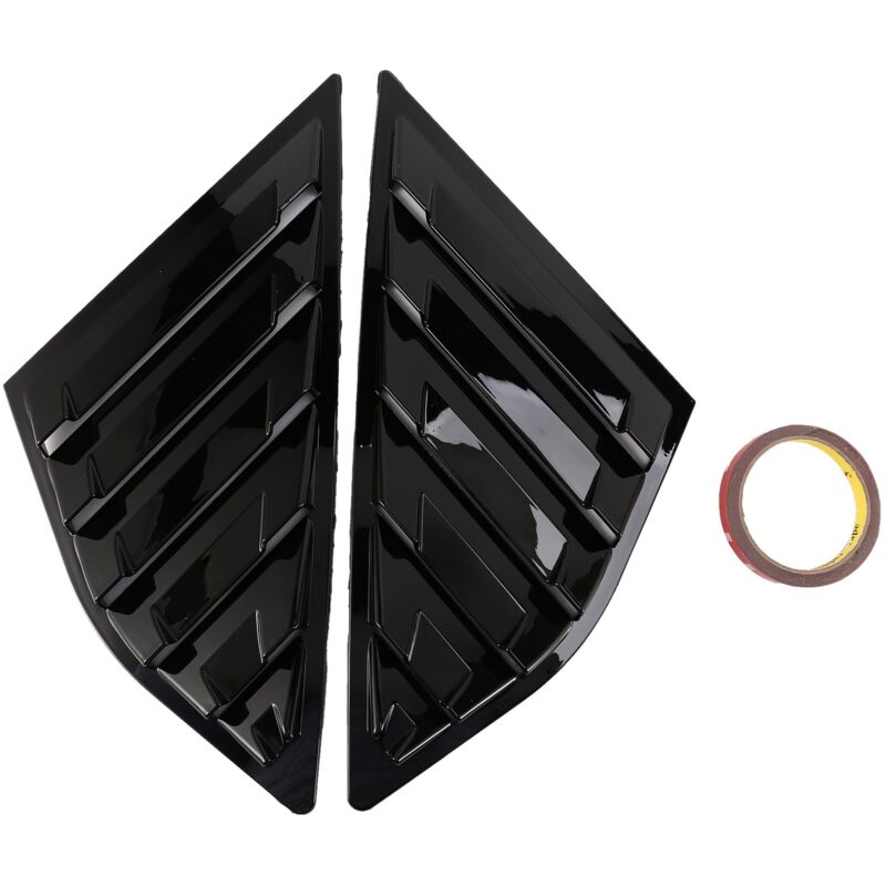 Image of Copertura per finestrino laterale, con presa d'aria, per Focus MK3 Hatchback 2012-2018, nero lucido