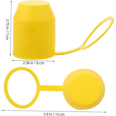 Copertura per gancio di rimorchio in plastica resistente, copertura per gancio di rimorchio impermeabile e antipolvere, copertura per gancio di rimorchio facile da installare, confezione da 2
