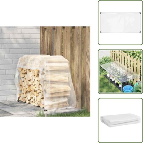 Copertura per interni - vidaXL Telone Trasparente con Occhielli 1x2 m in Polietilene - Telone per giardino
