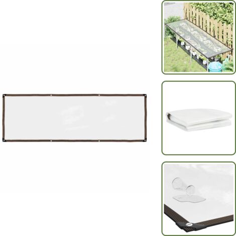 Copertura per interni - vidaXL Telone Trasparente con Occhielli 1x3 m in Polietilene - Telone da giardino