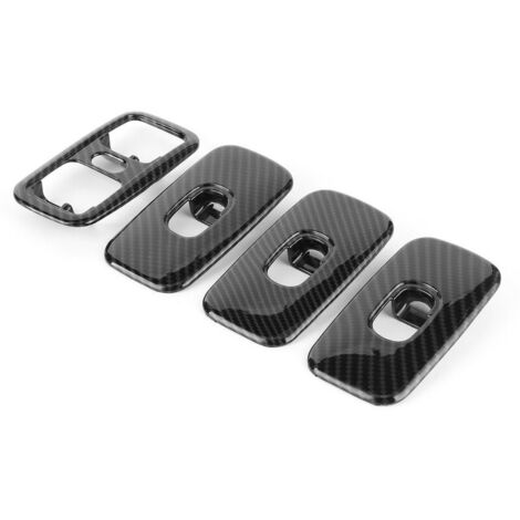 Copertura per interruttore alzacristalli in fibra di carbonio, finitura decorativa adatta per Mercedes-Benz Classe G W463 G500 G55 AMG 2007-2010, 4 pezzi