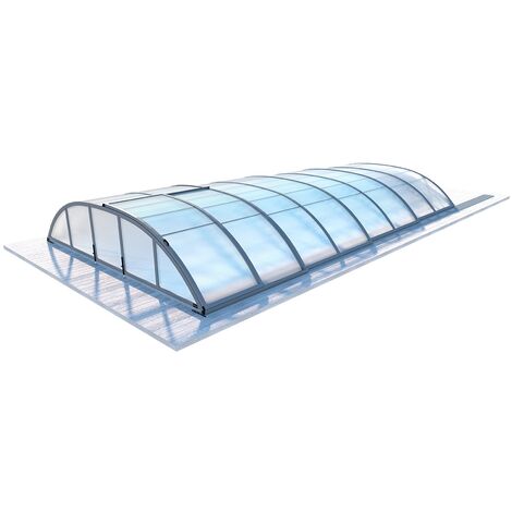 Set 2 Lastre Policarbonato Alveolare Exolon&reg; 6mm - 1000x1050mm Trasparente Per Tettoie, Serre, Lucernari - Made In Italy