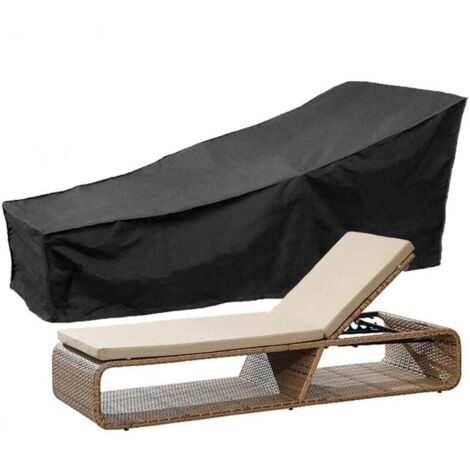 Copertura per lettino prendisole da giardino, copertura per lettino prendisole 210D, copertura impermeabile per lettino prendisole pieghevole da esterno, poliestere antipolvere (210x75x80/40 cm)