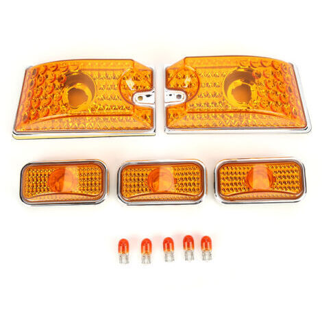Copertura per luce tetto auto con lente gialla e LED - Ricambio per Hummer H2 SUT 2005-2009 - Accessorio di illuminazione