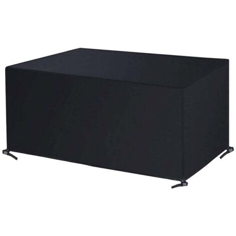 Copertura per mobili, 213x132x74cm Copertura per divano da esterno rettangolare, Copertura impermeabile per panca da giardino, Tessuto Oxford 420D, Resistente ai raggi UV e alla polvere per copertura 