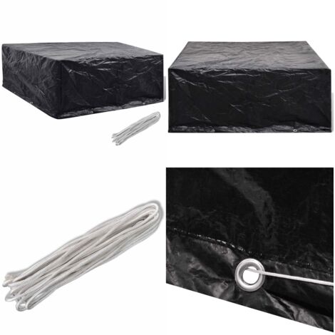 Copertura per Mobili da Giardino con 10 Occhielli 260x260x90 cm - Protezione per mobili da giardino - Telo per mobili da giardino